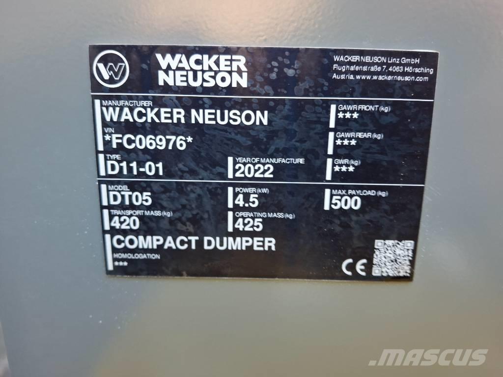 Wacker Neuson DT 05 履帶式傾卸車/翻斗車