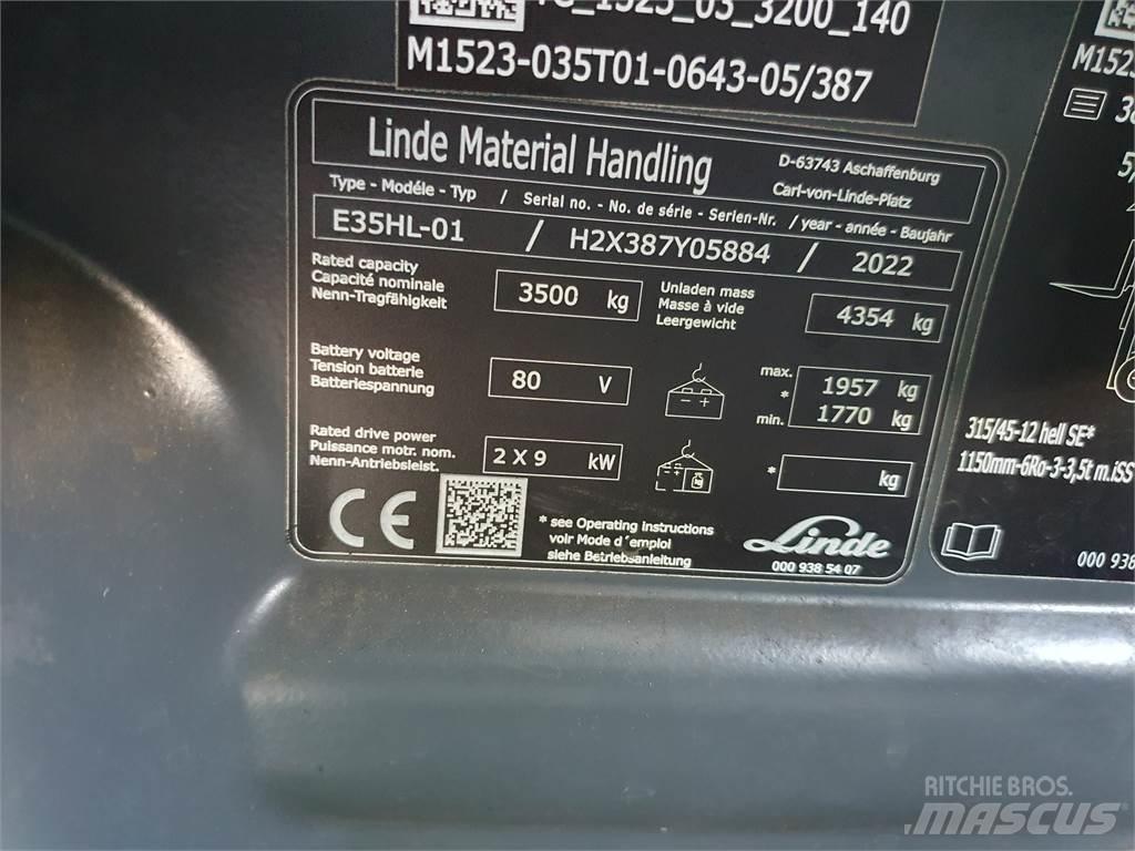 Linde E35HL 電動堆高機