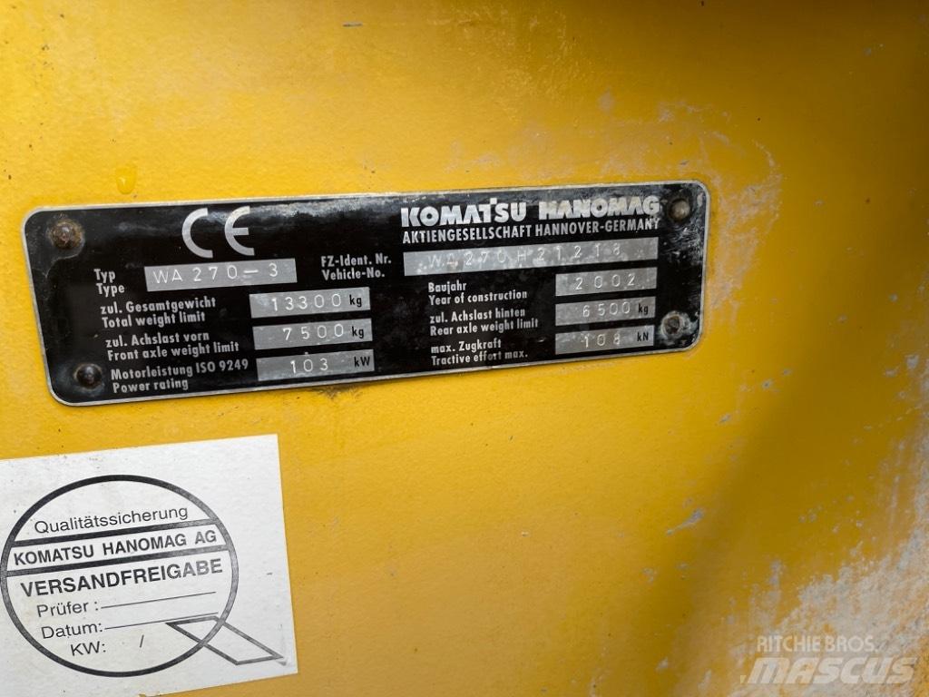 Komatsu WA 270-3 輪胎式裝載機