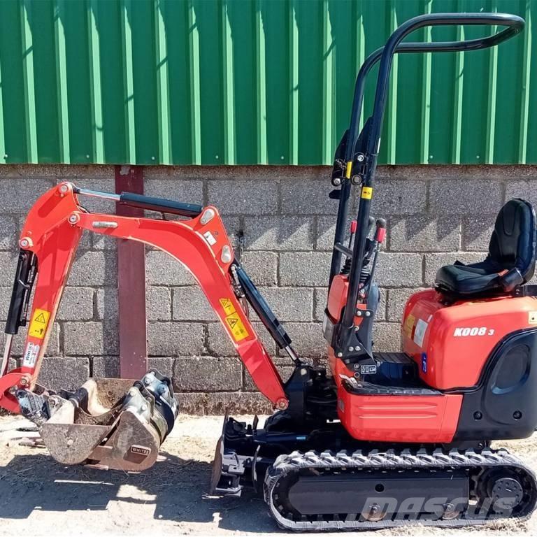Kubota K 008-3 小型挖土機/掘鑿機<7t(小型挖掘機)
