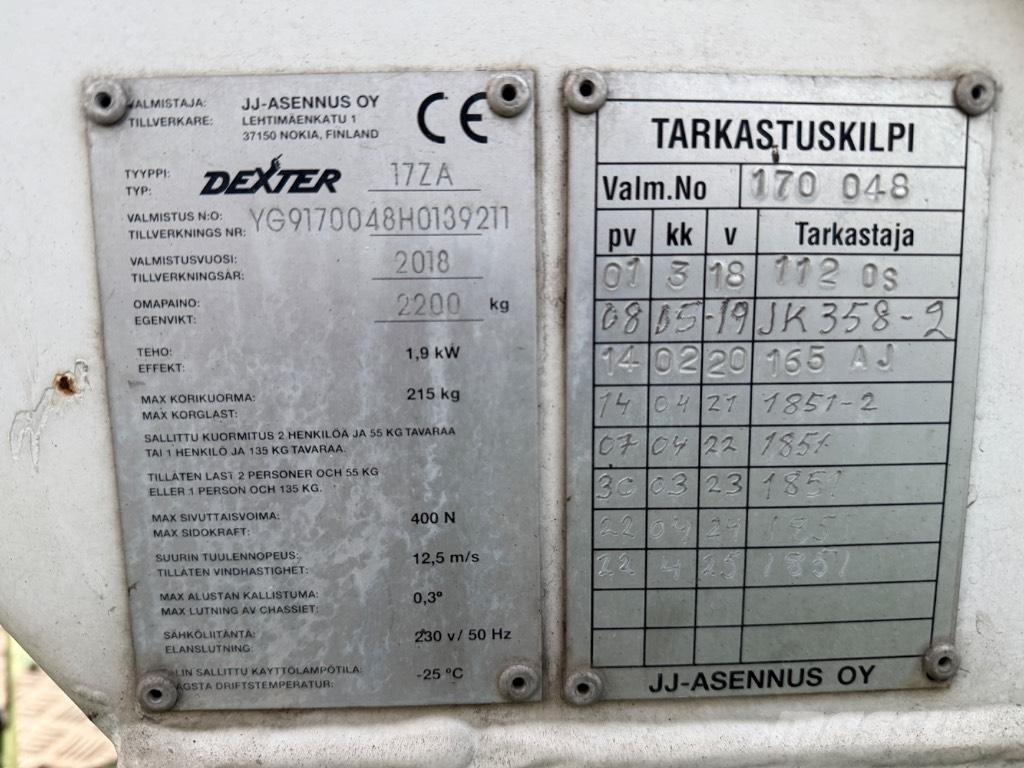 Dexter 17ZA 拖車裝載高空作業平台