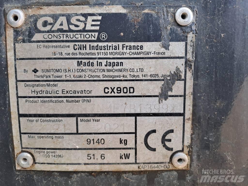 CASE CX 90 D 中型挖土機/掘鑿機/挖掘機 7t-12t