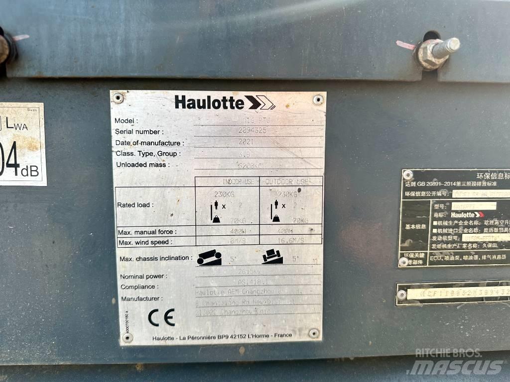 Haulotte HA16RTJ 曲臂高空作業車