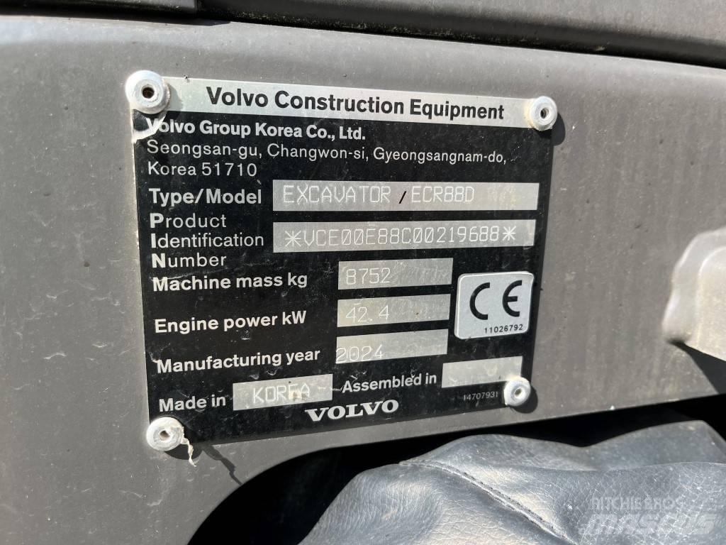 Volvo ECR88D 中型挖土機/掘鑿機/挖掘機 7t-12t