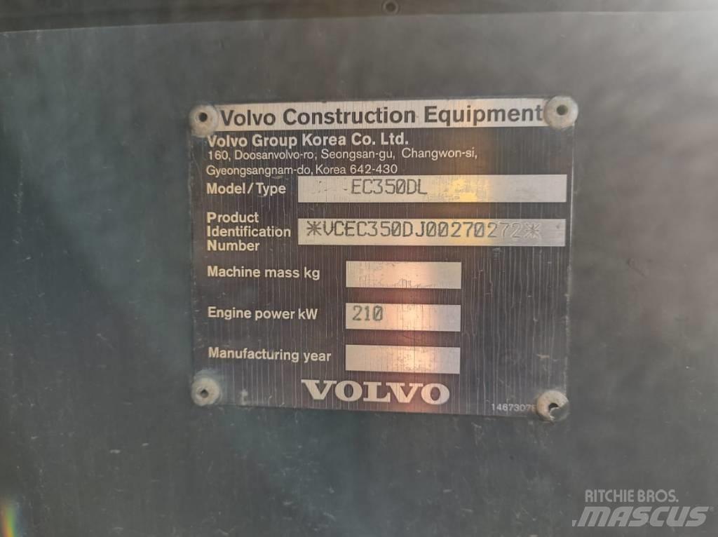 Volvo EC350DL 履帶式 挖土機/掘鑿機/挖掘機