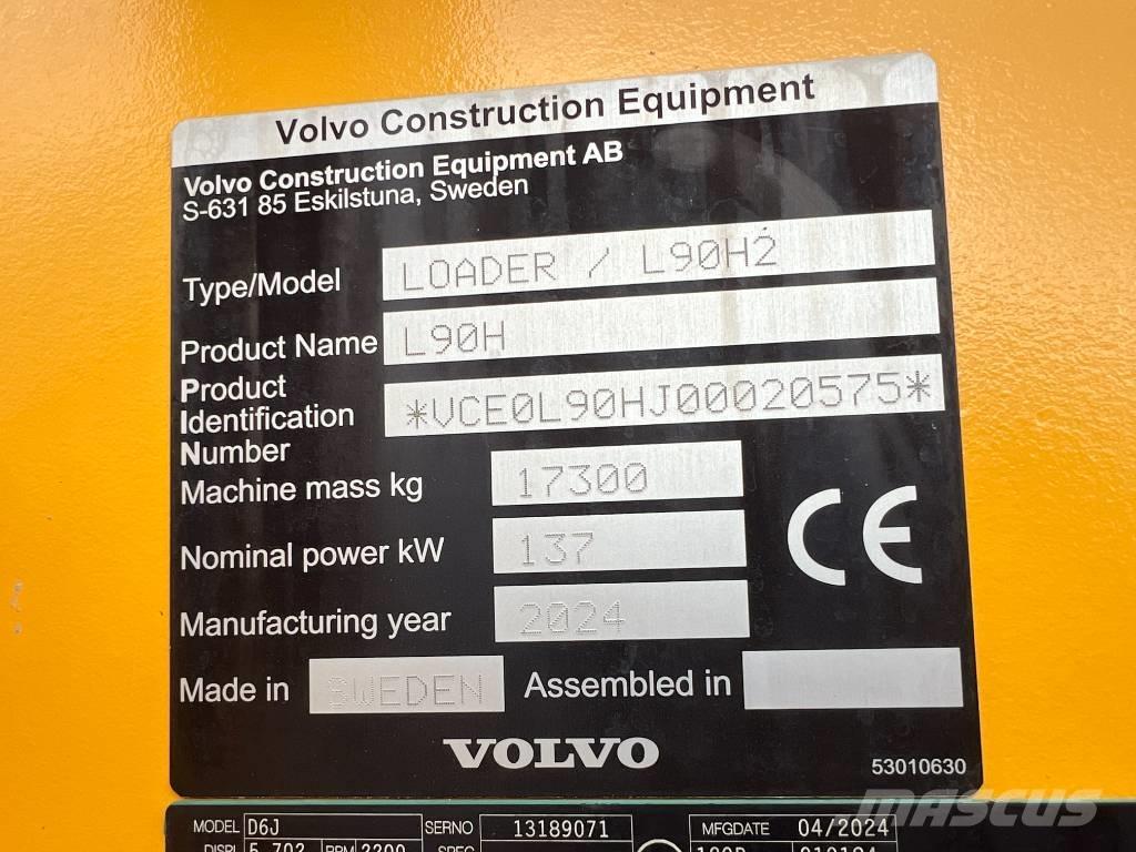Volvo L90H 2 輪胎式裝載機