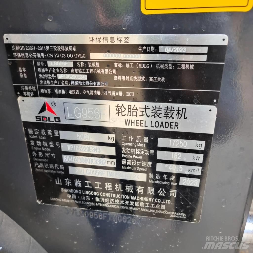 SDLG LG 956 F 輪胎式裝載機