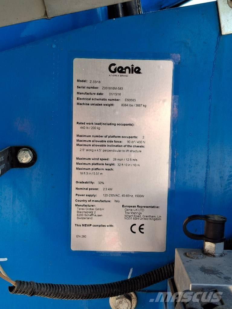 Genie Z33/18 曲臂高空作業車
