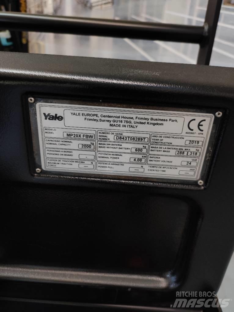 Yale MP20X 平台型低架升降機