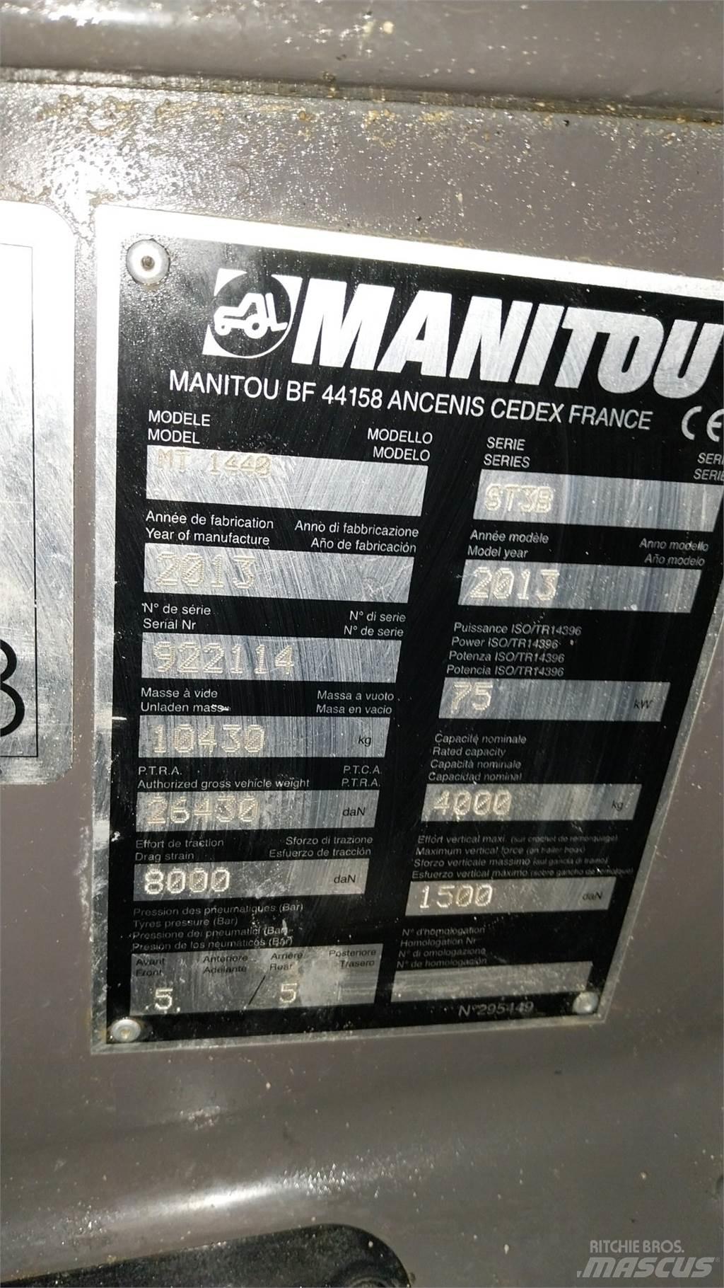 Manitou MT1440 伸縮臂操作車