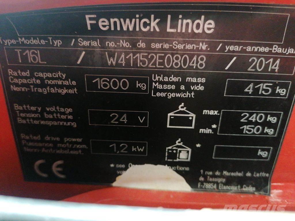 Linde T16L 低架升降機