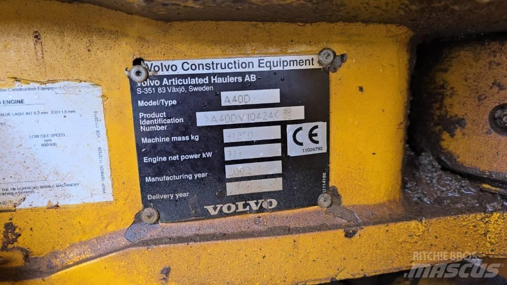Volvo A 40 D 鉸接式起吊車