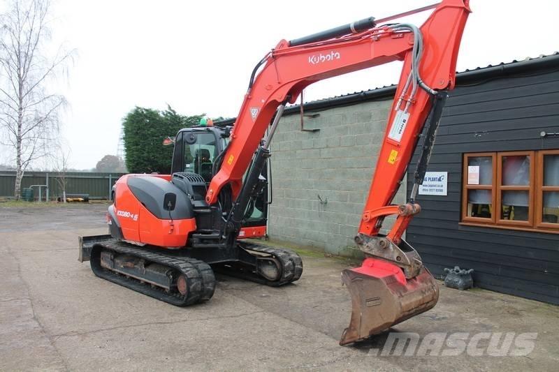 Kubota KX 080-4 中型挖土機/掘鑿機/挖掘機 7t-12t