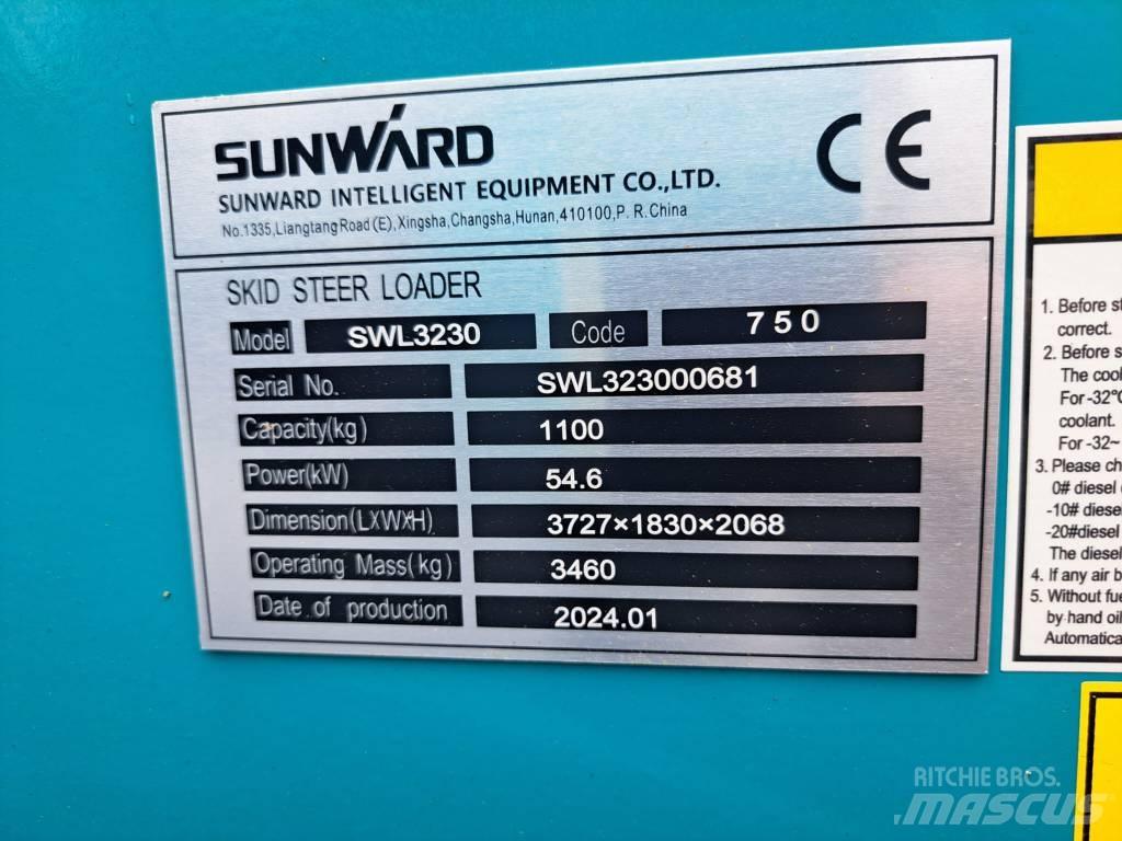 Sunward SWL 3230 滑移轉向裝載機