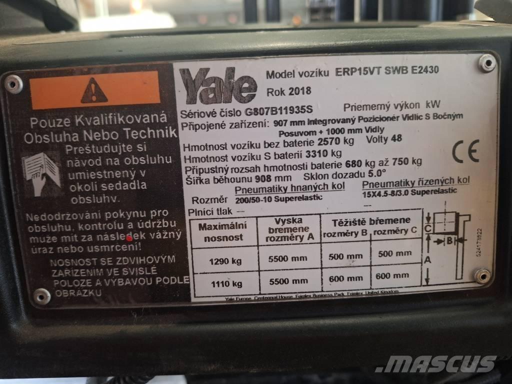 Yale ERP15VT 電動堆高機