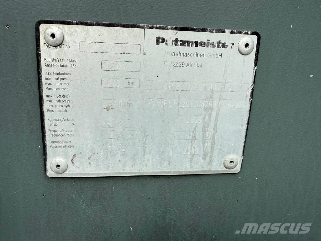 Putzmeister P 720 TD 混凝土泵浦