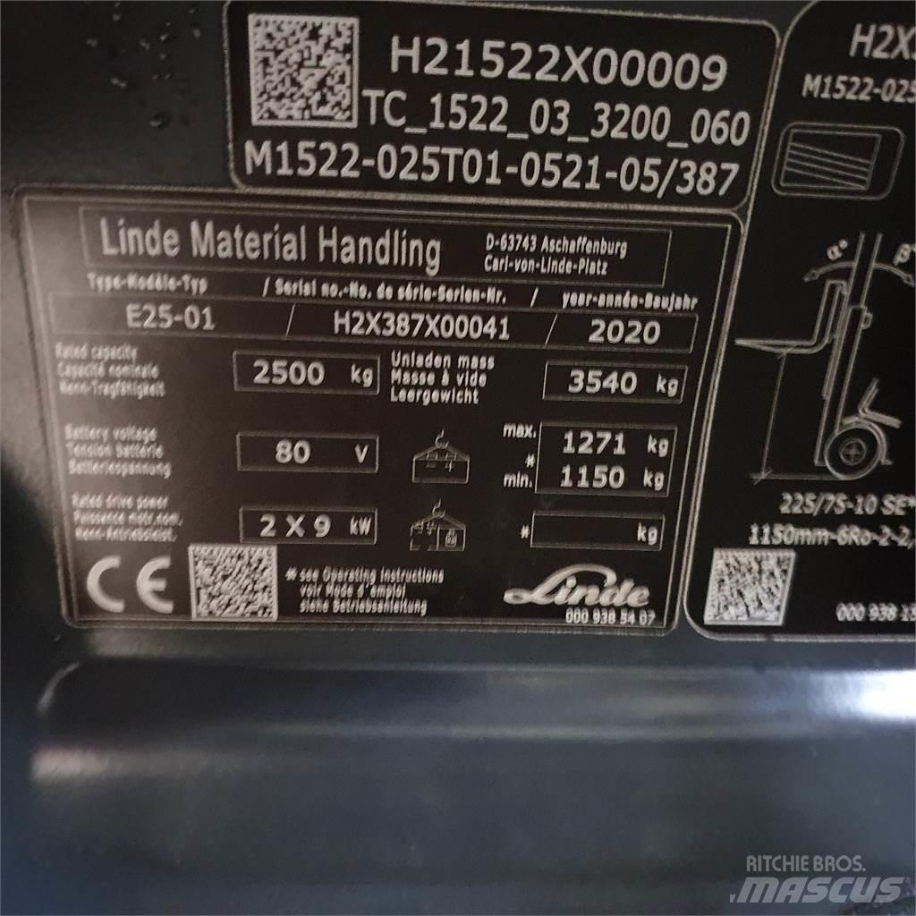 Linde E25 電動堆高機