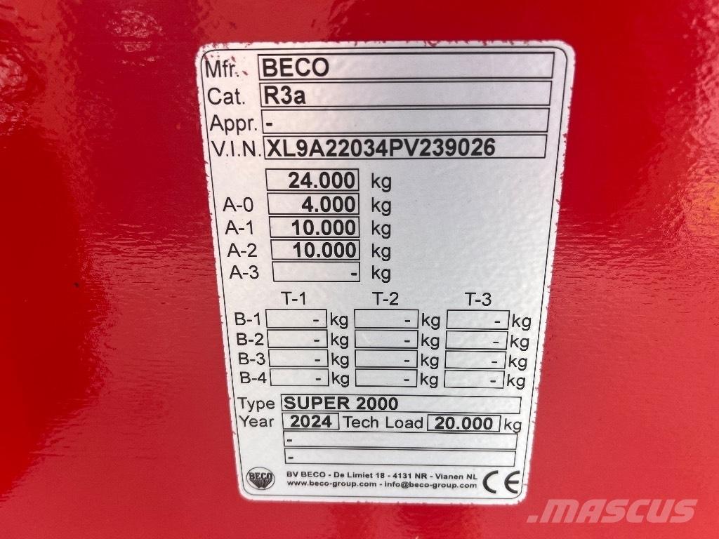 Beco Super 2000 傾卸式拖車