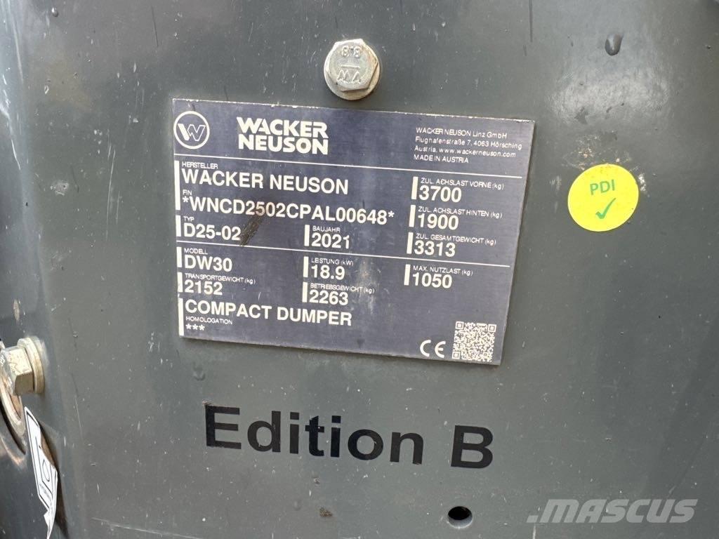 Wacker Neuson DW30 側卸礦車