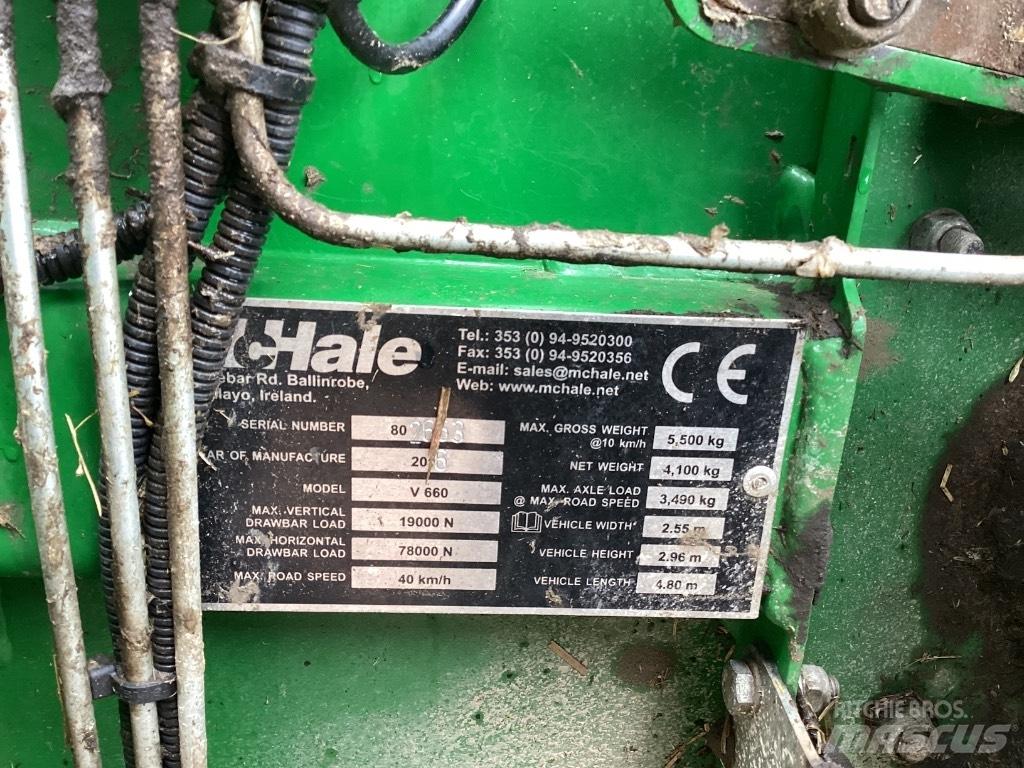 McHale V 660 圓型牧草打包機