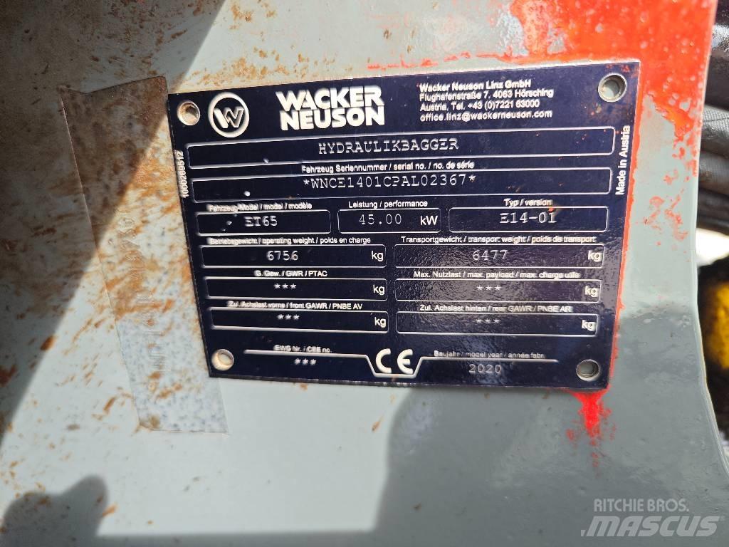 Wacker Neuson ET 65 履帶式 挖土機/掘鑿機/挖掘機