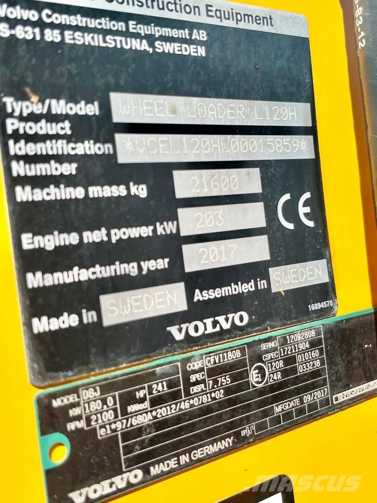 Volvo L 120 H 輪胎式裝載機
