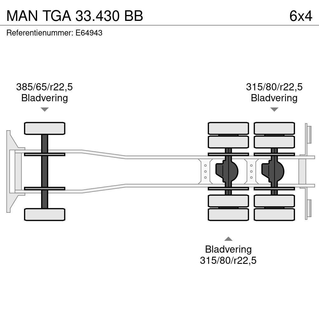 MAN TGA 33.430 BB 吊鉤式起重車