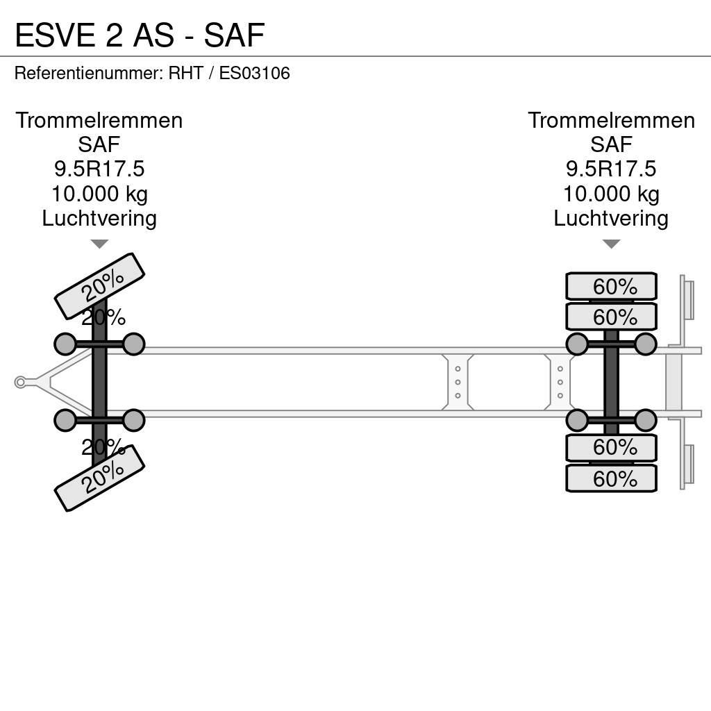 Esve 2 AS - SAF 貨櫃框架拖車