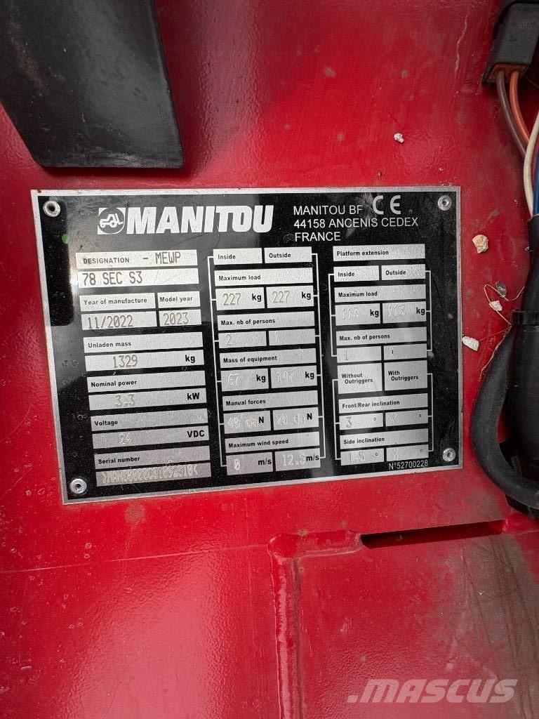 Manitou 78 SEC 剪式升降機