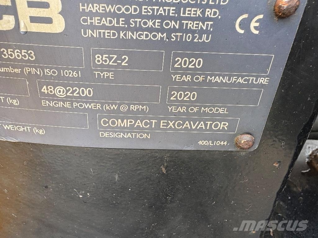 JCB 85 Z-2 中型挖土機/掘鑿機/挖掘機 7t-12t