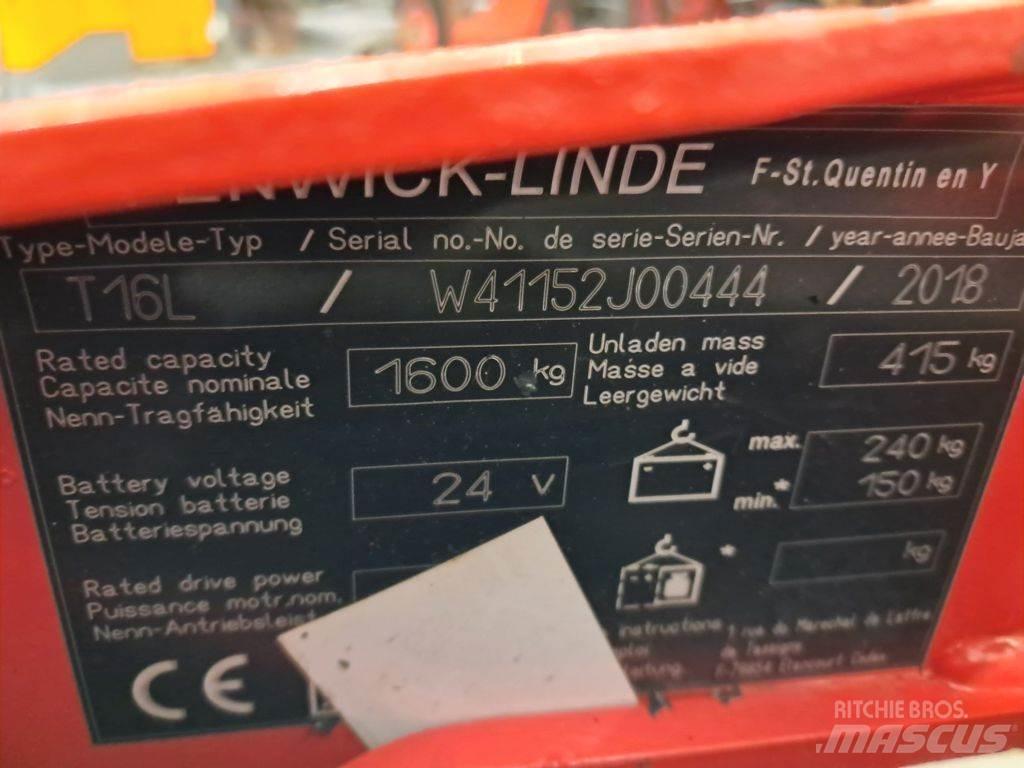 Linde T16L 低架升降機