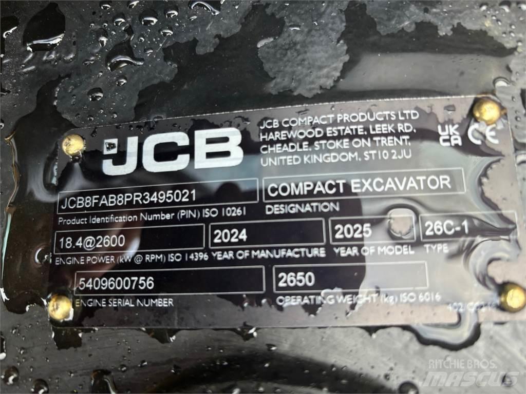 JCB 26C-1 小型挖土機/掘鑿機<7t(小型挖掘機)