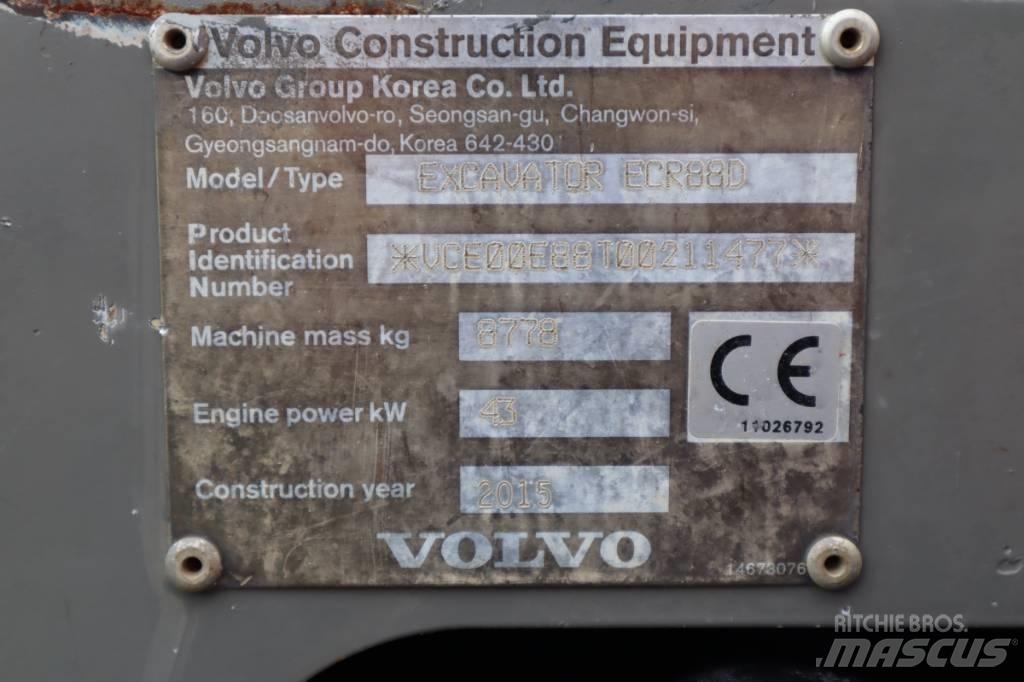 Volvo ECR88D 中型挖土機/掘鑿機/挖掘機 7t-12t