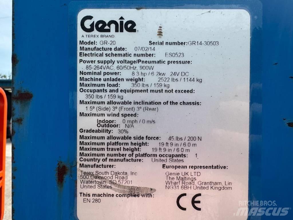 Genie GR 20 垂直升降工作台