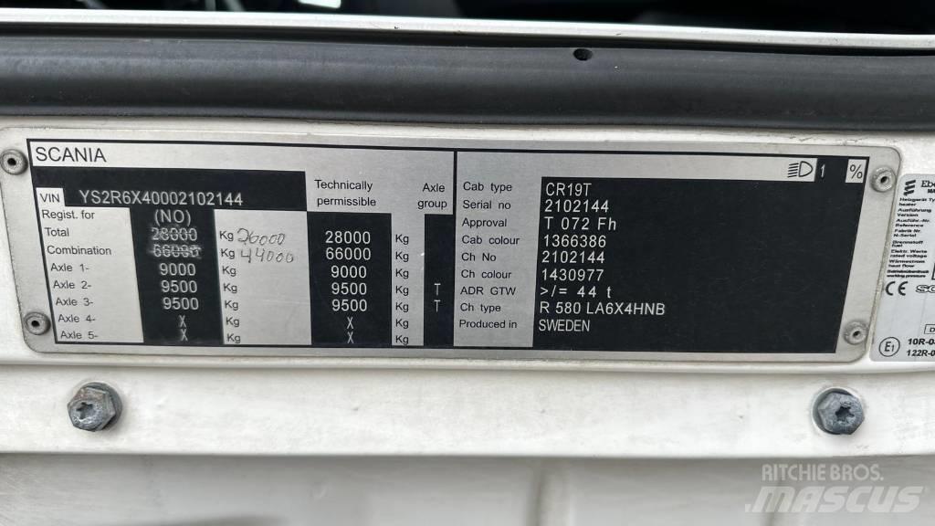 Scania R 580 曳引機組件