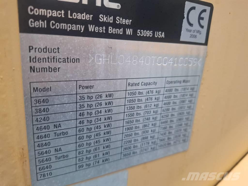 Gehl 4840 滑移轉向裝載機