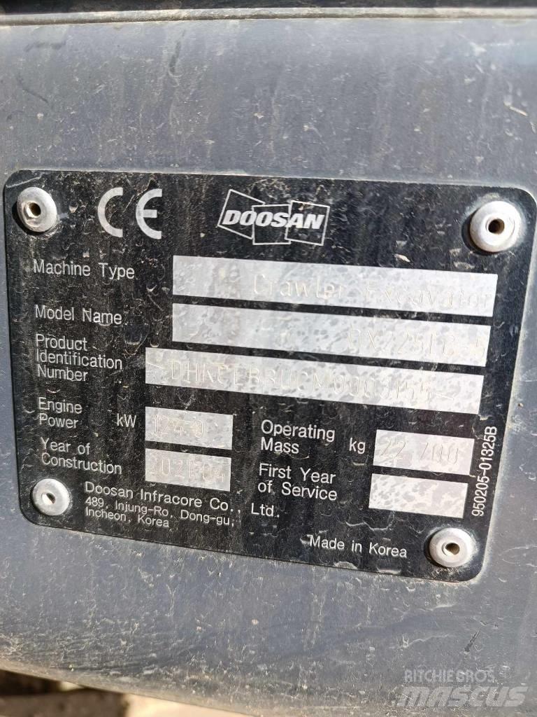 Doosan DX 225 LC-5 履帶式 挖土機/掘鑿機/挖掘機