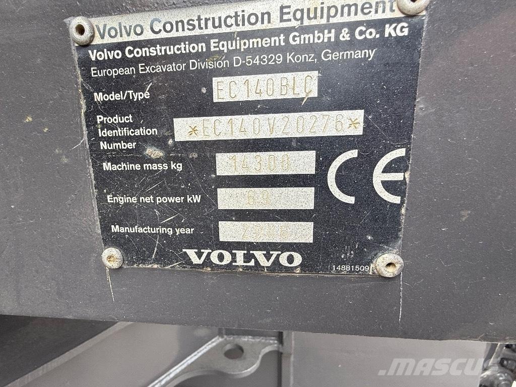 Volvo EC 140 B 履帶式 挖土機/掘鑿機/挖掘機