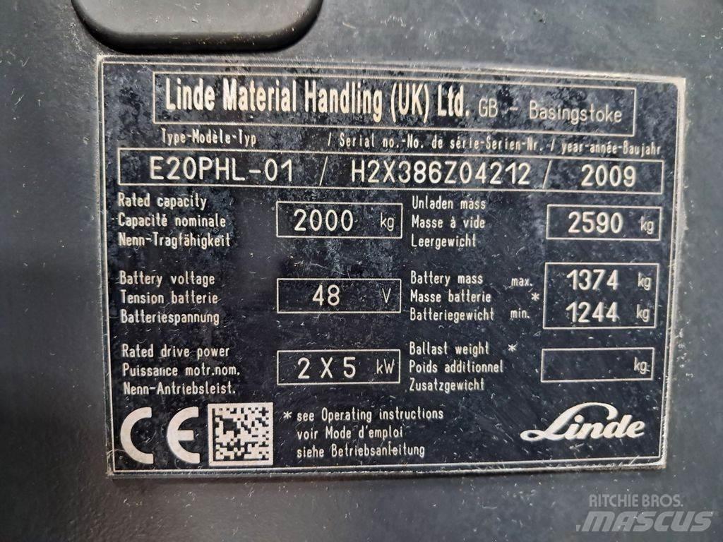 Linde E20PHL-01 電動堆高機