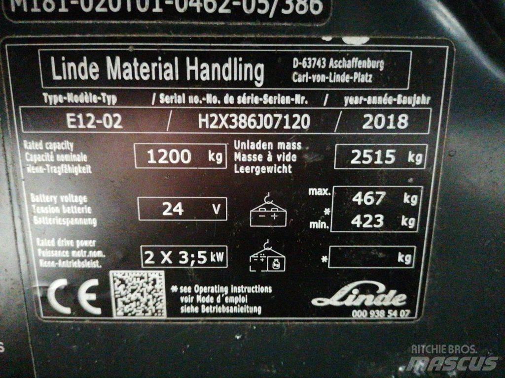 Linde E12-02 電動堆高機
