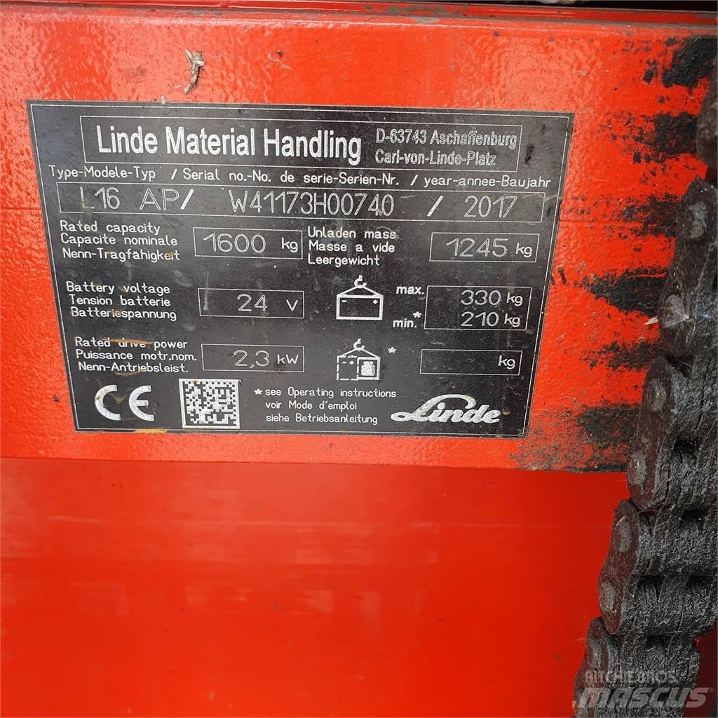 Linde L16AP 行走控制式堆積機