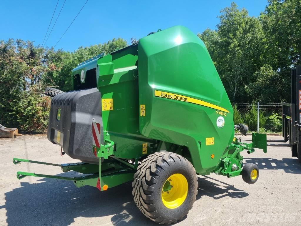 John Deere V451G 圓型牧草打包機