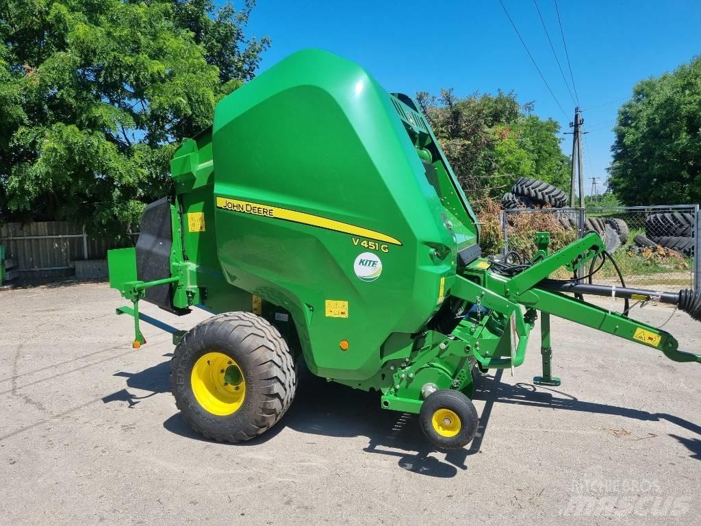 John Deere V451G 圓型牧草打包機
