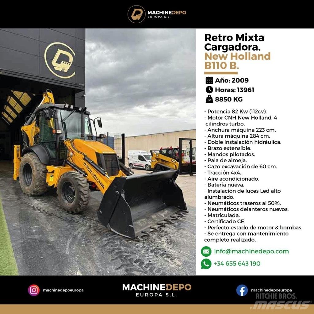 New Holland B 110 B 反鏟裝載機