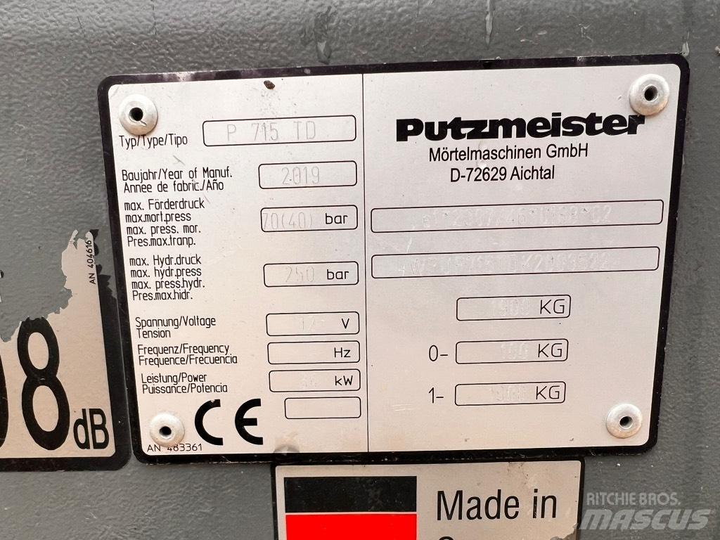 Putzmeister P 715 TD 混凝土泵浦