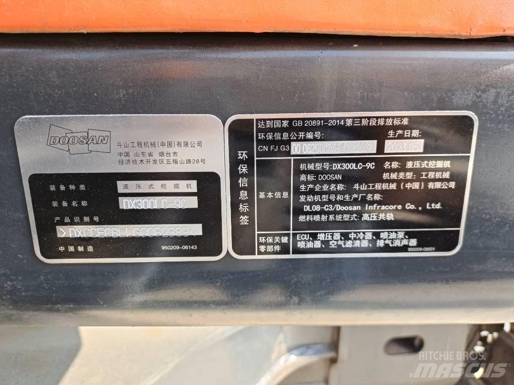 Doosan DX300-9 履帶式 挖土機/掘鑿機/挖掘機