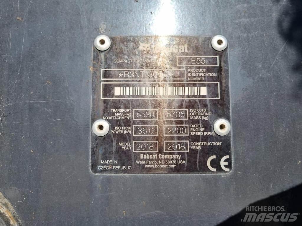 Bobcat E55 小型挖土機/掘鑿機<7t(小型挖掘機)