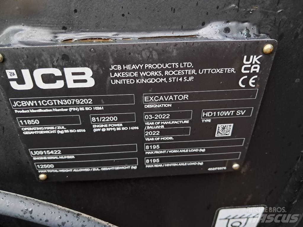 JCB HD110W 旋轉式挖土機/掘鑿機/挖掘機