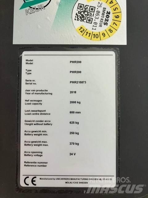UniCarriers PMR200 平台型低架升降機
