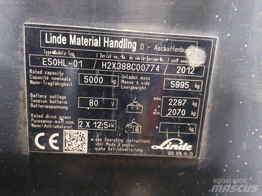 Linde E50HL-01 電動堆高機